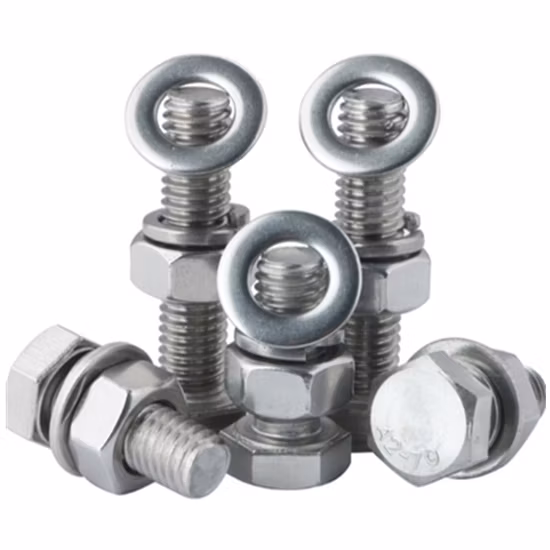 Заводская цена Нержавеющая сталь Углеродистая сталь DIN 931 DIN 933 Болты с шестигранной головкой и гайки/болт с шестигранной головкой